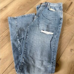 BDG Light Blue Distressed Flare Jeans